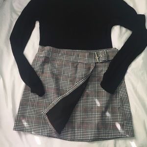 GLEN PLAID SKIRT